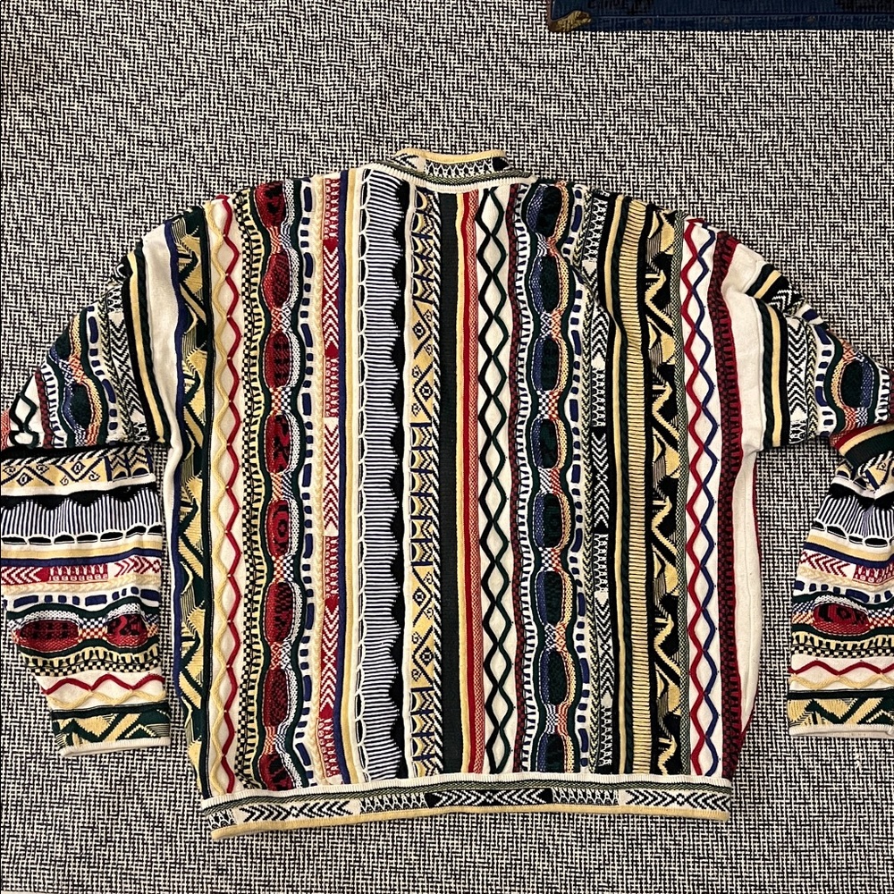 Vintage coogi style cardigan - Picture 2 of 6